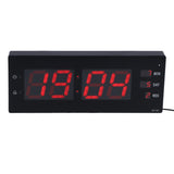 Electronic Digital Wall Clock Night Lights Temperature Calendar Clock for Home Office 100240VUK V1294-YM0901-3115210104412