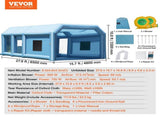 Inflatable Paint Booth 27.9x15.7x10.8ft Inflatable Spray Booth 950W750W V952-CQSPQFLSKCGLKHRPRV3
