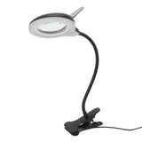Clip On Magnifying Glass with Light Iron and PP Adjustable LED Magnifying Desk Lamp for Soldering V1294-YM0706-3117230248311