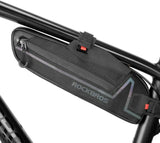 Bike Top or Under Tube Bag Reflective Material Road MTB Mountain Commuter Hybrid Ebike Tourer V382-TUBEBAGRBBLK