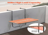 Balcony Hanging Table, 595 x 400 mm Folding Balcony Railing Table, Outdoor Balcony Bar Table for V952-FXGZSM25INCHDZVCRV0