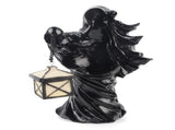 LED Halloween Ornament Resin Witch Sculpture Statue Lantern for Garden Terrace FestivalsBlack V1294-YM0710-3119210219012
