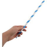 100pcs Commercial Cotton Candy Paper Sticks 10mm x 300mm Blue Striped Design Party Supplies Wedding V1366-AZ2-W-15425
