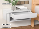 Artiss Floating Bedside Table Nightstand Drawer White FUR-W-BS-FLO-01-WH