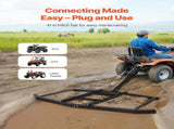 Drag Harrow, 74" Width Tow Behind Drag Harrow, Q235 Steel Driveway Grader with Adjustable Bars & Pin V952-QYP74INCHESQZ4JIFV0