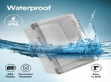 Electrical ABS Junction Box IP66 Waterproof Electrical Enclosure with Clear Hinged Cover and V985-ELECTRICALJUNCTIONBOX