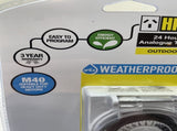 Hpm 24Hr Heavy Duty IP44 Outdoor Timer V1202-V1-HPMD818ODDP