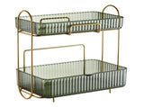 Makeup Organizer 2 Tier Bathroom Countertop Organizer Large Capacity Cosmetic Holder Shelf for V1294-YM0706-3117230199913