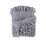 Dylan Grey Knitted Throw Rug V442-ATX-THROW-DYLAN-GREY-RE