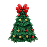 Handmade Christmas Tree Garland Christmas Tree Wreath Christmas, Xmas Tree Flower Front Decoration V1370-AZ4-11910