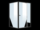 Semi-Frameless Shower Screen Black, Front x195cm V63-824561