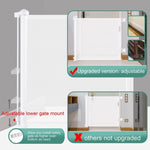 Retractable 3M Doorways Hallways Stairs Baby Gate Dog Pet Gate Indoor Outdoor Safety Gates White V324-HO-GATEWH3M