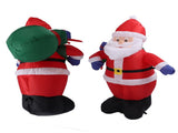 3.9ft Inflatable Santa with Gift Bag Light Polyester Easy Setup Blow Up Christmas V1294-YM0901-3115230124813