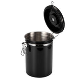 Stainless Steel Sealed Tank MoistureProof Coffee Bean Tea Storage Pot with Air Evacuation V1294-YM0901-3118200183913