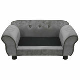 Dog Sofa Dark Grey 72x45x30 Cm Plush 43_171039