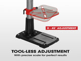 Baumr-AG 600W 12" Pedestal Floor Drill Press, 16 Speeds, 16mm Chuck V219-DRLDPRBMRAD19