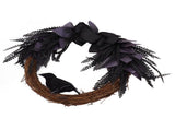 Halloween Wreath Bowknot Crow Garland Decoration Home Door Hallway Hanging Wreath V1294-YM0706-3115230075811