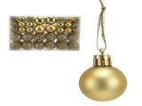 100pcs Christmas Ball Ornaments Shatterproof Hanging Balls for Christmas Tree Party DecorationGold V1294-YM0715-3115210248114
