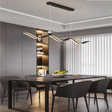 BAMDECOR A2575 Modern Design Linear LED Ceiling Light for Dining Room Office Kitchen Living Room V255-BAM-A2575
