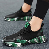 Men's Athletic Running Tennis Shoes Outdoor Sports Jogging Sneakers Walking Gym V213-SNK001-A-G-GRN43