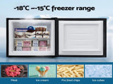 Devanti 31L Small Upright Freezer Vertical Freezer Black UPF-31L-BK