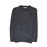 100% SHETLAND RAGG WOOL CREW Round Neck Knit JUMPER Pullover Mens Sweater Knitted - Navy - 3XL V563-SW-CN-DNM45-3XL