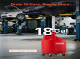 68L Waste Oil Drain Tank, Industrial Fluid Drain Tank with Adjustable Funnel Height, Portable Oil V952-SDLSPYPSL18GVK731001V0