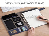 Business Portfolio A4 Padfolio Document Folder,Briefcase Notebook Planner Personal Organizer with V1370-AZ4-21094