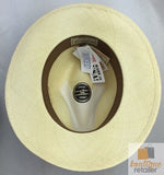 Ecuadorian Brisa Grade 8 Panama STRAW HAT Fedora Trilby MADE IN USA K10 V563-BR-STRAW-K10-M