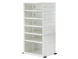 Artiss Foldable Shoe Storage Box 6 Tier 12 Pairs Entryway DIY-SHOE-FOLD02-WH