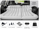 Grey Large Inflatable Universal Car Air Mattress with 2 Pillows, Pump and Storage Bag - Dual Zone V888-ELOSUNG55146-2