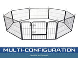 Extra Heavy Duty 8 Panel Pet Playpen Dog Cage Puppy Exercise Crate Enclosure Rabbit Fence V610-LUXPLA