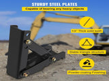 45.7 cm Backhoe Thumb, 12 mm Teeth Thickness Heavy Duty Excavator Thumb, Black Steel Weld On Thumb V952-FCMZ18INCBH12MM01V0