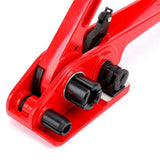 Strapping Tensioner Cutter Manual Banding Tools Belt Baler for PP Strap PET Plastic Strap Red V1192-AZ-W-30860