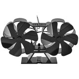 12 Blade Fan Heat Self-Powered Wood Stove Top Burner Fireplace Silent Eco Heater V201-BCJHDFCA0212