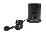 Tower Power with Protector Switch Multiple Ports Vertical Space Saving Electric Tower Power V1294-YM0901-3114240085711