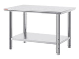910x610mm Stainless Steel Kitchen Bench Commercial Work Food Prep Table V952-60X90X80CFGZT0001V0