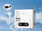 Devanti Portable Gas Water Heater LPG-powered System White With Pump GWH-A-LPG-4DZ-WH-PUMP
