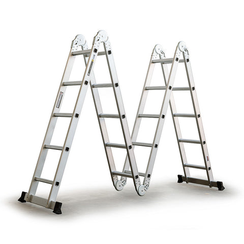 Bullet 5.8m Multipurpose Ladder Aluminium Extension Folding Adjustable Step V219-LDRTELBULA58M