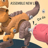 Disassemble Blocks Jurassic Dinosaurs Building Blocks Toys Battery Drill Tyrannosaurus Rex Wyvern V255-DINOSET-3