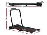 Everfit 3 in 1 Walking Pad Treadmill 12% Incline Foldable Under Desk Treadmills for Home Gym With TMILL-380H-2INC-L-BK