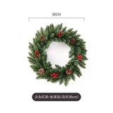 Christmas wreath, artificial wreath, red berries, pine cones, 30CM wreath, Christmas decoration, V1102-128-84756-RED-50CM