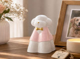 Glazed Ceramic Memorial Urn for Pets, A Sealed Display Holder with Home Shelf Placement and Quiet V1107-136-81759-YEL