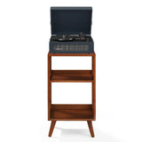 Crosley Voyager Bluetooth Portable Turntable Crosley Asheville Stand Bundle - Navy V398-CR8017BMS-NY4