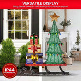 Christabelle Christmas Display Sled with Tree and Presents - 183cm 112_SB404
