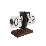 Flip Desk Clock Retro Large Number Mechanical Automatic Flip Clock for Living Room Home Office V1294-YM0901-3115250023911