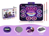 Keezi Dance Mat Toy for Kids Age 3-12 Electronic Dance Pad with Bluetooth 4 Game Modes Purple DMAT-SINGLE-BT-PK