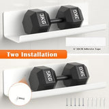 2 Pack Floating Shelves Wall Mounted, No Drilling Self Adhesive Wall Shelves for Bathroom, Living V1237-ZY00B0CXP7P6ZL