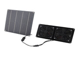 Solar Exhaust Fan Kit 15W Monocrystalline Silicon Solar Panel Exhaust Intake Cooling Ventilation Fan V1294-YM0901-3111250015611