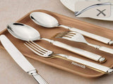 20 Pieces Silverware Set, Premium 18/10 Stainless Steel Flatware Set, Luxury Cutlery Set for 4, V1258-DP02-C-132